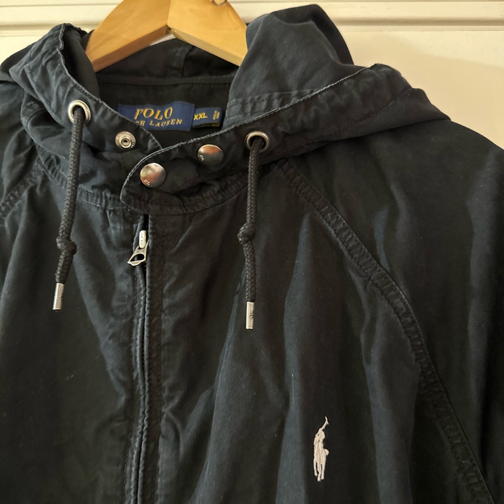 Polo by Ralph Lauren Men's Dark Hooded Windbreaker